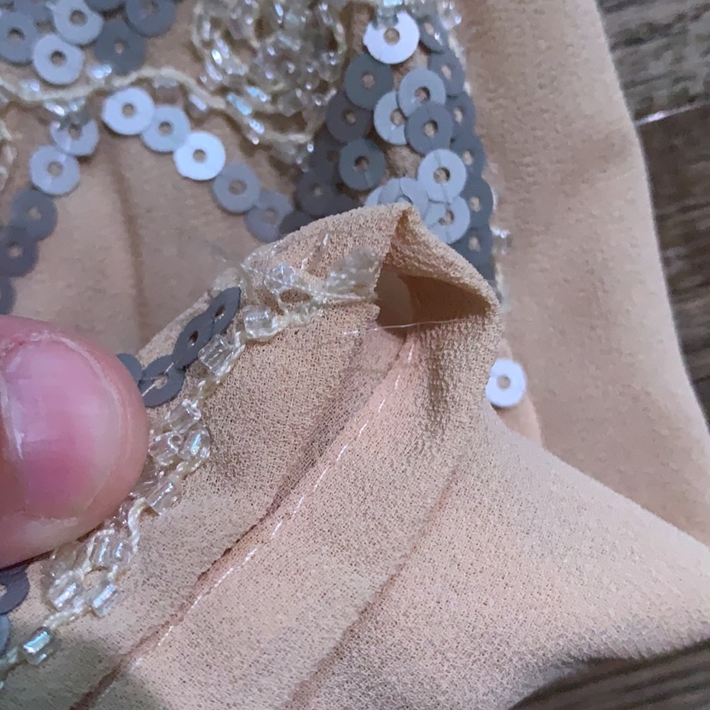 Sequined/Beaded Mini Dress - Picture 6 of 9